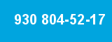 930 804-52-17 930 804-52-17